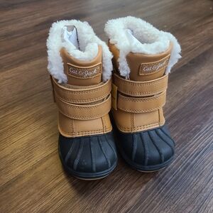 Cat & Jack Toddler Denver Waterproof Winter Boots Cognac 6T